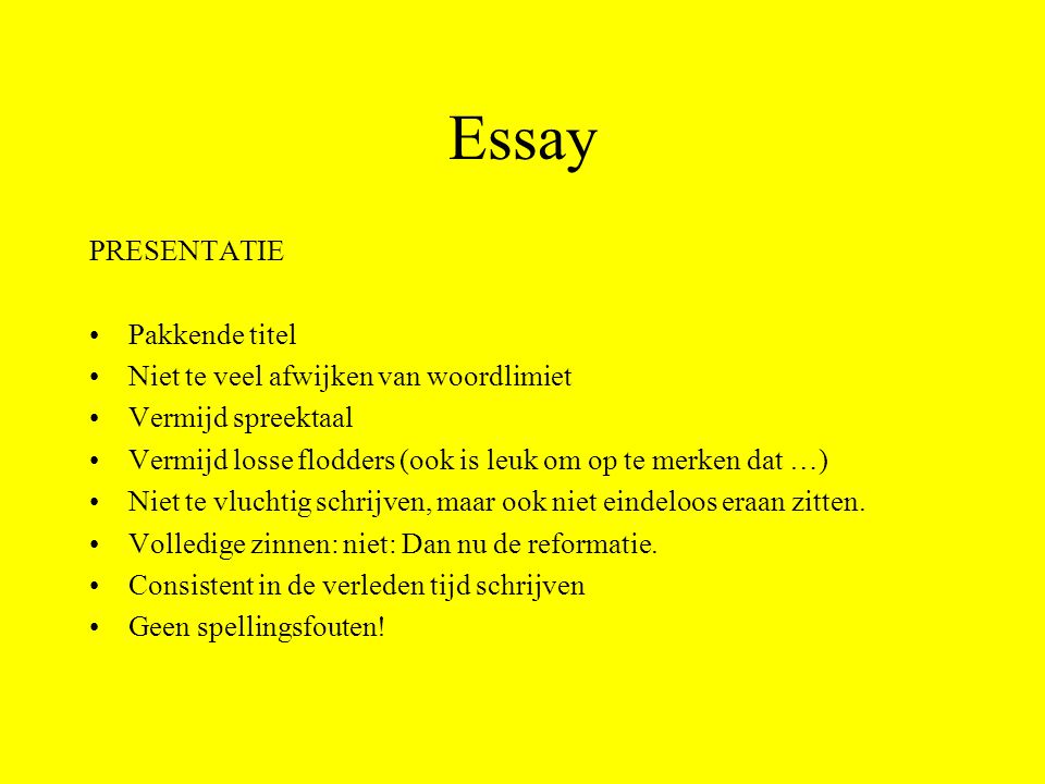 Wat is een essay?